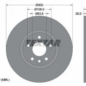 Диск тормозной передний вентилируемый