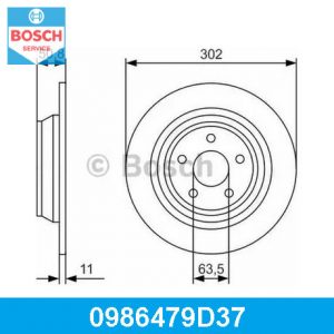 Диск тормозной задний