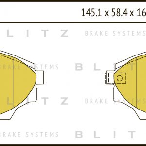 Колодки тормозные передние к-кт