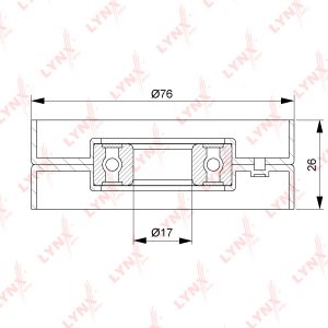Ролик-натяжитель ручейкового ремня