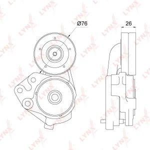 Ролик-натяжитель ручейкового ремня
