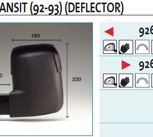 Зеркало левое механическое