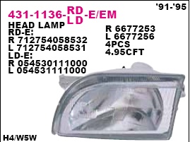 Фара правая