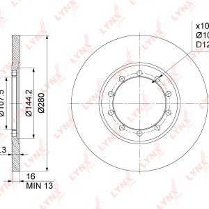 Диск тормозной задний
