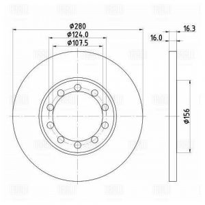 Диск тормозной задний