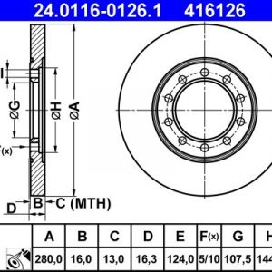 Диск тормозной задний