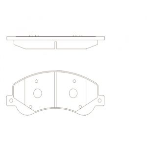 Колодки тормозные передние к-кт