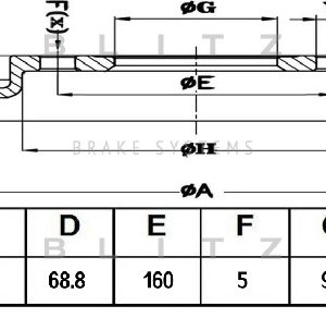 Диск тормозной задний