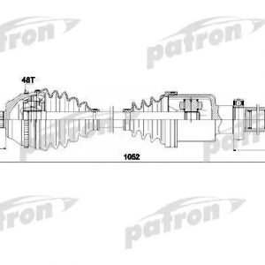 Полуось передняя правая