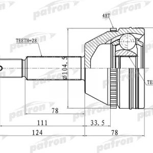 ШРУС наружный передний