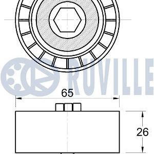 Ролик-натяжитель ручейкового ремня