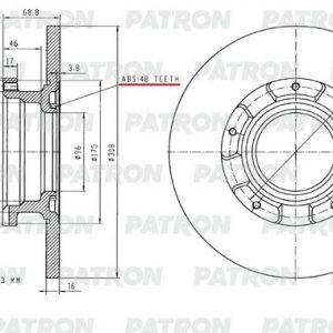 Диск тормозной задний