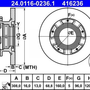 Диск тормозной задний