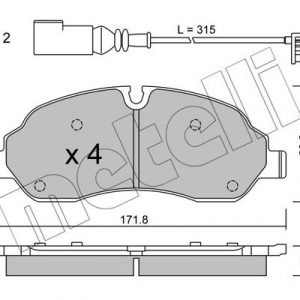 Колодки тормозные передние к-кт
