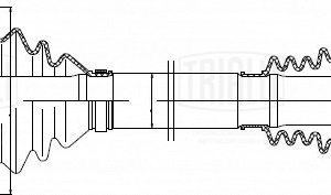 Полуось передняя левая