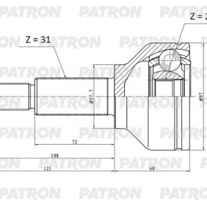 ШРУС наружный передний