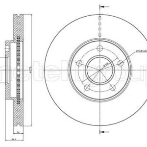 Диск тормозной передний вентилируемый