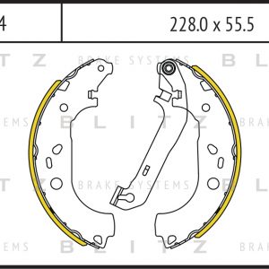 Колодки барабанные к-кт