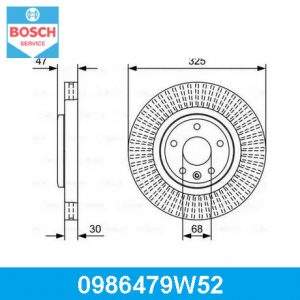 Диск тормозной передний вентилируемый