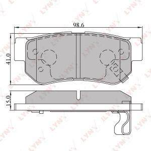 Колодки тормозные задние дисковые к-кт