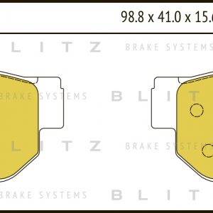 Колодки тормозные задние дисковые к-кт