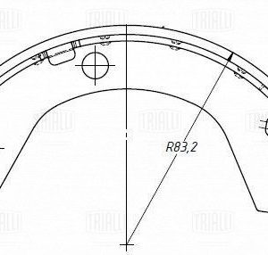 Колодки ручного тормоза к-кт