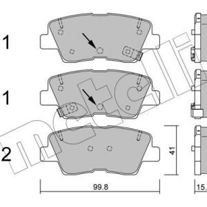 Колодки тормозные задние дисковые к-кт
