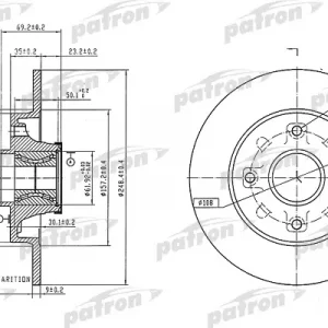 Диск тормозной задний