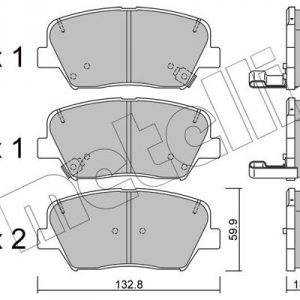 Колодки тормозные передние к-кт