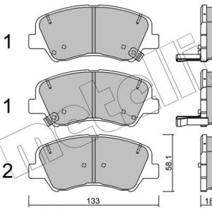 Колодки тормозные передние к-кт