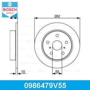 Диск тормозной задний