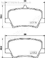 Колодки тормозные задние дисковые к-кт