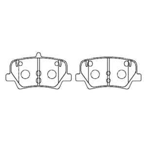 Колодки тормозные задние дисковые к-кт