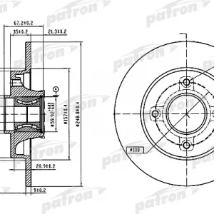 Диск тормозной задний