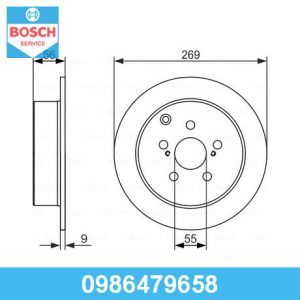 Диск тормозной задний