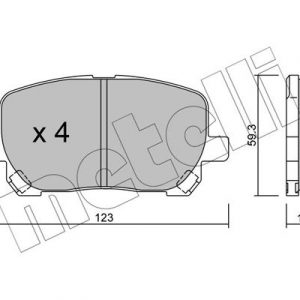 Колодки тормозные передние к-кт