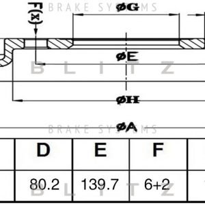 Диск тормозной задний