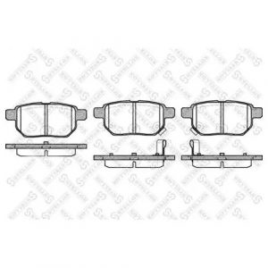 Колодки тормозные задние дисковые к-кт