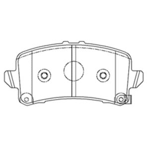 Колодки тормозные задние дисковые к-кт