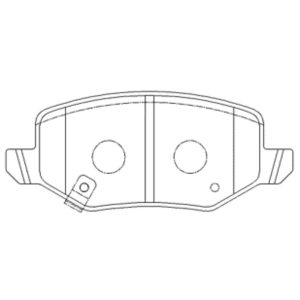 Колодки тормозные задние дисковые к-кт