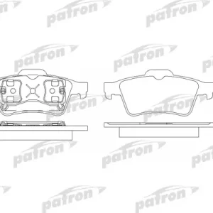Колодки тормозные задние дисковые к-кт