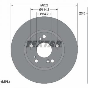 Диск тормозной передний вентилируемый