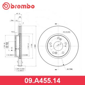Диск тормозной передний вентилируемый