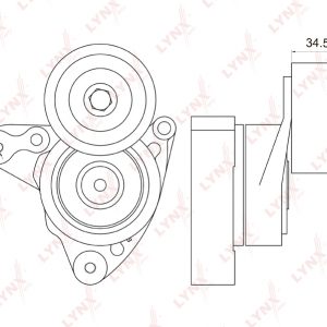 Ролик-натяжитель ручейкового ремня