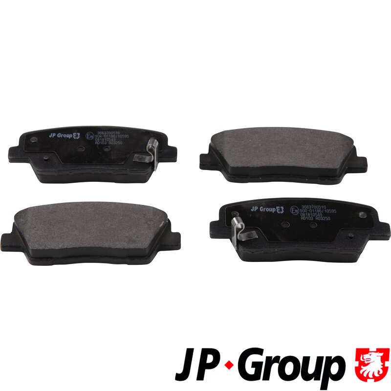 Колодки тормозные задние дисковые к-кт