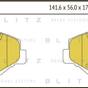 Колодки тормозные передние к-кт