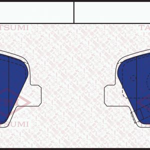 Колодки тормозные задние дисковые к-кт