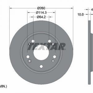 Диск тормозной задний