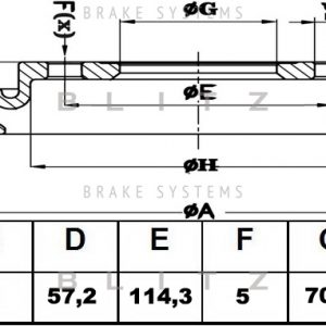 Диск тормозной задний