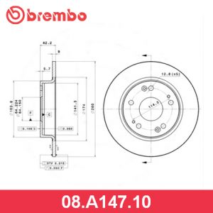 Диск тормозной задний
